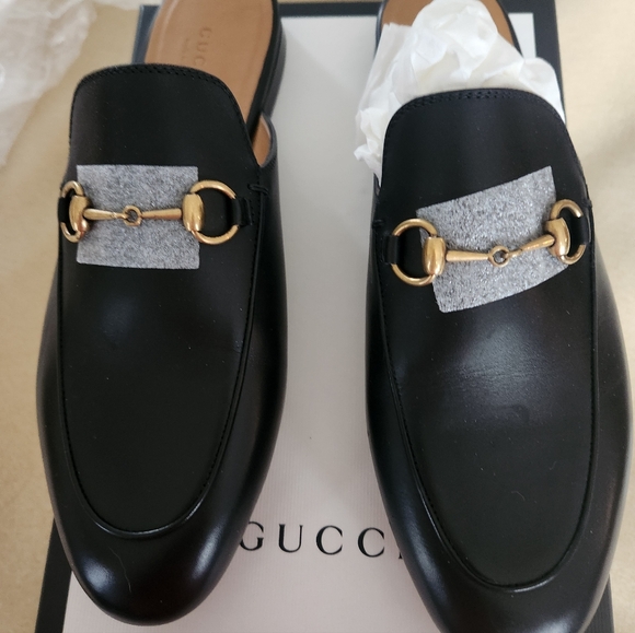 GUCCI PRINCETOWN HORSEBIT MULES NEW IN BOX - Picture 1 of 12